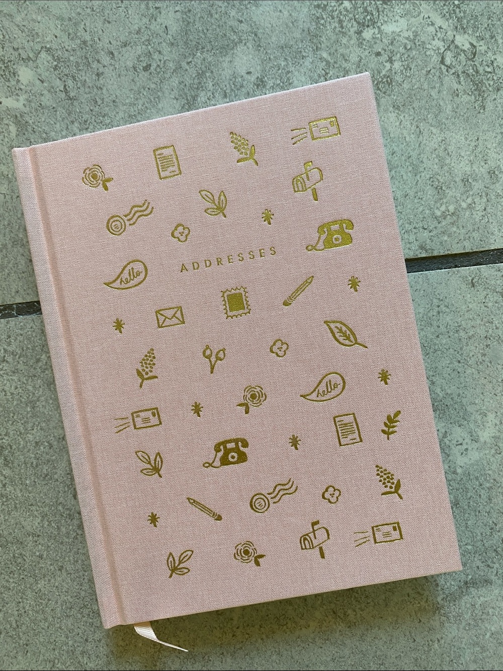 Rifle Paper Co. Blush Hardcover Keepsake Address Book
